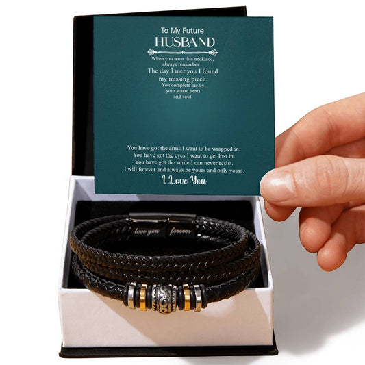 To My Future Husband | Men's "Love You Forever" Bracelet